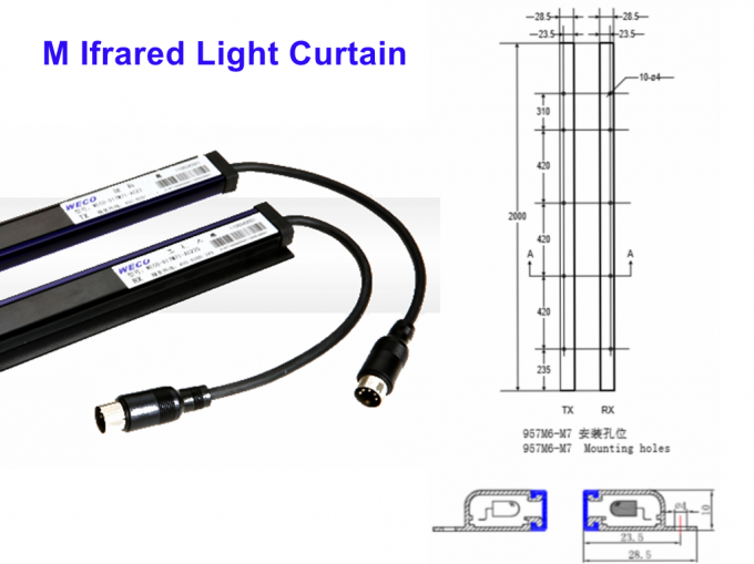 Waterproof Elevator Door Detector Lift Door Sensor WECO 917M AC220 IP65